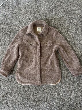Cozy Sherpa Jacket - Taupe